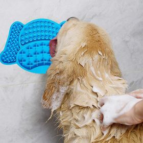 Lick Mat for Dogs Slow Feeder Bowl (Color: Blue)