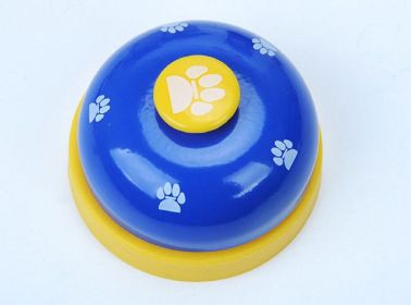Training Bell Clicker with Non Skid Base, Pet Potty Training (Color: Blue)