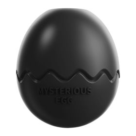 Large Dog Toy Dinosaur Eggs Fillable Slow Feeder Teeth Cleaning (Color: Black, Ships From: China)