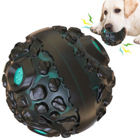 Dog Ball, Toy Squeaky for Aggressive Chewers Toys for Small/Medium (Color: Black Blue, Ships From: China)