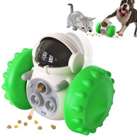 Paw Partner Dog Tumbler, Slow Feeder Swing Training Food Dispenser (Color: Green, Ships From: China)