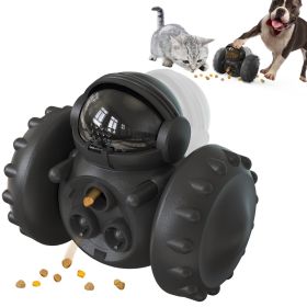 Paw Partner Dog Tumbler, Slow Feeder Swing Training Food Dispenser (Color: Black, Ships From: China)