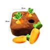 12 Plush Carrot Farm Hide and Seek Dog Toys