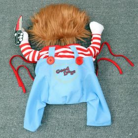 Pet Costumes & Dagger Toys for Medium & Large Dogs - Perfect for Christmas & Halloween! (Color: Red, size: XL)