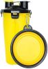 Storage Pet Food and Water Cup Feeding Silicone Collapsible Water Bowl
