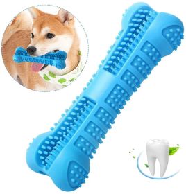 Chew Toy Stick Dog Toothbrush with Toothpaste Dental Chews Care (Color: Blue)