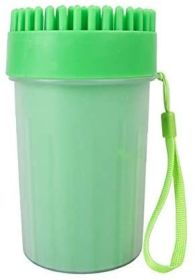 Portable Paw Cleaner Dog Paw Washer Cup Paw Cleaner (Color: Green, size: small)
