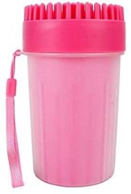 Portable Paw Cleaner Dog Paw Washer Cup Paw Cleaner (Color: Pink, size: small)