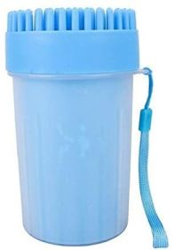 Portable Paw Cleaner Dog Paw Washer Cup Paw Cleaner (Color: Blue, size: large)