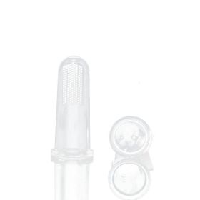 Popular Finger Silicone Dog Toothbrush (Color: Transparent, size: Pet Toothbrush (bulk))