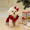 Christmas Pet Dress for Small Medium Dog; New Year Non-Elastic