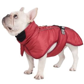 Dog Winter Fall Coat Wind-proof Reflective Anxiety Relief (Color: Red, size: 3XL)