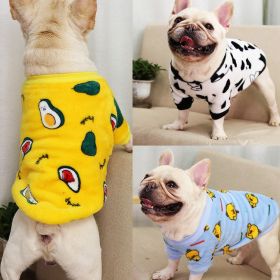 Autumn/Winter warm dog coat Small; medium; Flannel; dog clothing (colour: Brown leopard print, size: L)