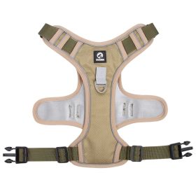 Dog Harnesses; Rope Vest, Chest Strap Reflective (Specification (L * W): L, colour: Khaki)