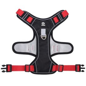 Dog Harnesses; Rope Vest, Chest Strap Reflective (Specification (L * W): L, colour: black)