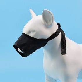 2pcs Dog Mouth Cover Adjustable Anti bite (Specifications: 1 # mouth circumference 12cm, colour: black)