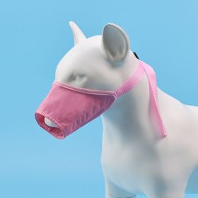 2pcs Dog Mouth Cover Adjustable Anti bite (Specifications: 6 # mouth circumference 22cm, colour: powder)