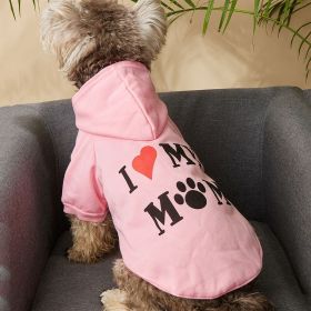 Dog Hoodie for Small & Medium Dogs Apparel (Color: Pink, size: XL)