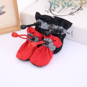 4pcs Dog Shoes; Large Waterproof Chihuahua Anti-slip Boots (Color: White, size: XS)