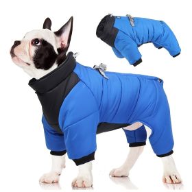 Pet Cotton Coat; Waterproof Warm Small, Medium, Large Dogs (Color: Yellow, size: M)