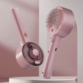 Dog Steam Brush Electric Sprayer for Massage Grooming Tool (Color: Pink)