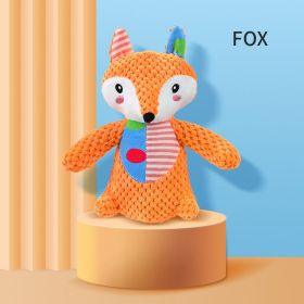 Interactive Dog Toys For Aggressive Chewers Dog Squeaky (Style: Fox)