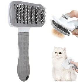 Dog Hair Remover Comb Dog Hair Grooming and Care Brush for Long (Color: Yellow)