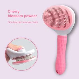 Dog Hair Remover Comb Dog Hair Grooming and Care Brush for Long (Color: Red)