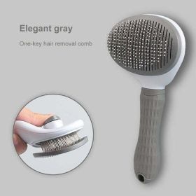 Dog Hair Remover Comb Dog Hair Grooming and Care Brush for Long (Color: Black)