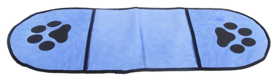 Hand Inserted Bathing and Grooming Quick-Drying Microfiber Pet Towel (Color: Blue)