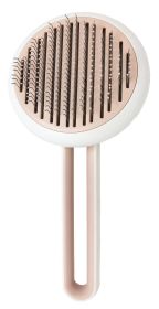 Modern Bristle Grooming Pet Deshedder Comb (Color: Pink)