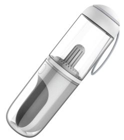 Handheld Travel Filtered Water Feeder (Color: White)