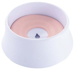 Anti-Spill Floating Water and Food Bowl (Color: Pink)