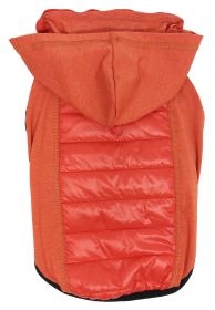 Lightweight Hybrid 4-Season Stretch and Quick-Dry Dog Coat w/ Pop out Hood (Color: Red, size: medium)