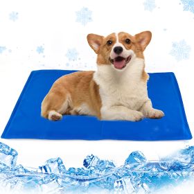 Dog Cooling Mat, Pressure Activated No Water or Refrigeration Needed, Non-Toxic Gel (size: 50x90cm)