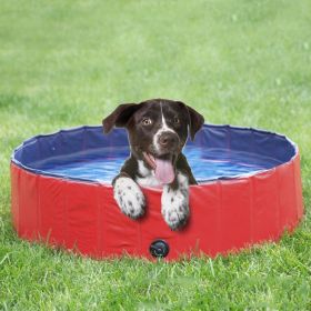 Dog Pool, Foldable Pool, Dog Bath, Non-Toxic Kid's Rigid Pool (size: 120*30)