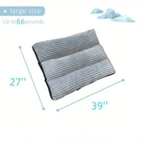 Up to 100 lbs Dog Mat Removable and Washable Comfortable Bed (Color: Gray, size: 39''*27''*3' Up to 66 lbs)