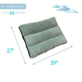 Up to 100 lbs Dog Mat Removable and Washable Comfortable Bed (Color: Green, size: 39''*27''*3' Up to 66 lbs)
