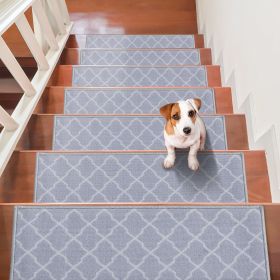 VEVOR Stair Treads, Non-Slip 9" x 28", Indoor for Wooden Steps (Color: Gray)