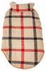 Classical Plaided Insulated Dog Coat Jacket