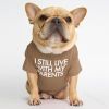 Pet clothing round collar T-shirt Teddy than panda dog clothing