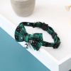Christmas Bell collar 2pcs Snowflake Checker Bowknot