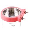 Stainless steel pet bowl hanging bowl tableware overturn proof dog bowl dog bowl