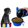 Storage Pet Food and Water Cup Feeding Silicone Collapsible Water Bowl