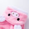 Piggy Shaped Winter Warm Flush Clothes for Doggy