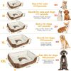 Dog Bed Soft Warm Fleece Bed Dog Cozy Nest Sofa Bed