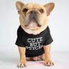 Pet clothing round collar T-shirt Teddy than panda dog clothing