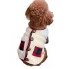 Dog plush coat; warm and soft dog coat; with scarf; charismas pet clothing