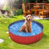 Foldable Pet Swimming Pool Bathing Tub Playmat Kids Pools