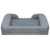 Plush Dog Bed with Removable Washable Cover